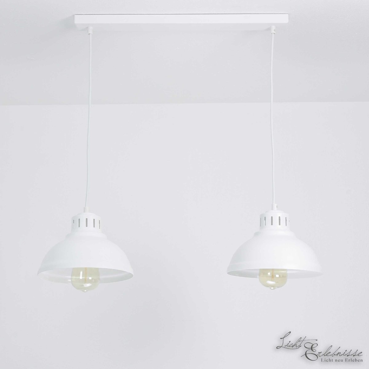 Licht-Erlebnisse - Sven - Hanglamp - E27 - van - Metaal - in - wit