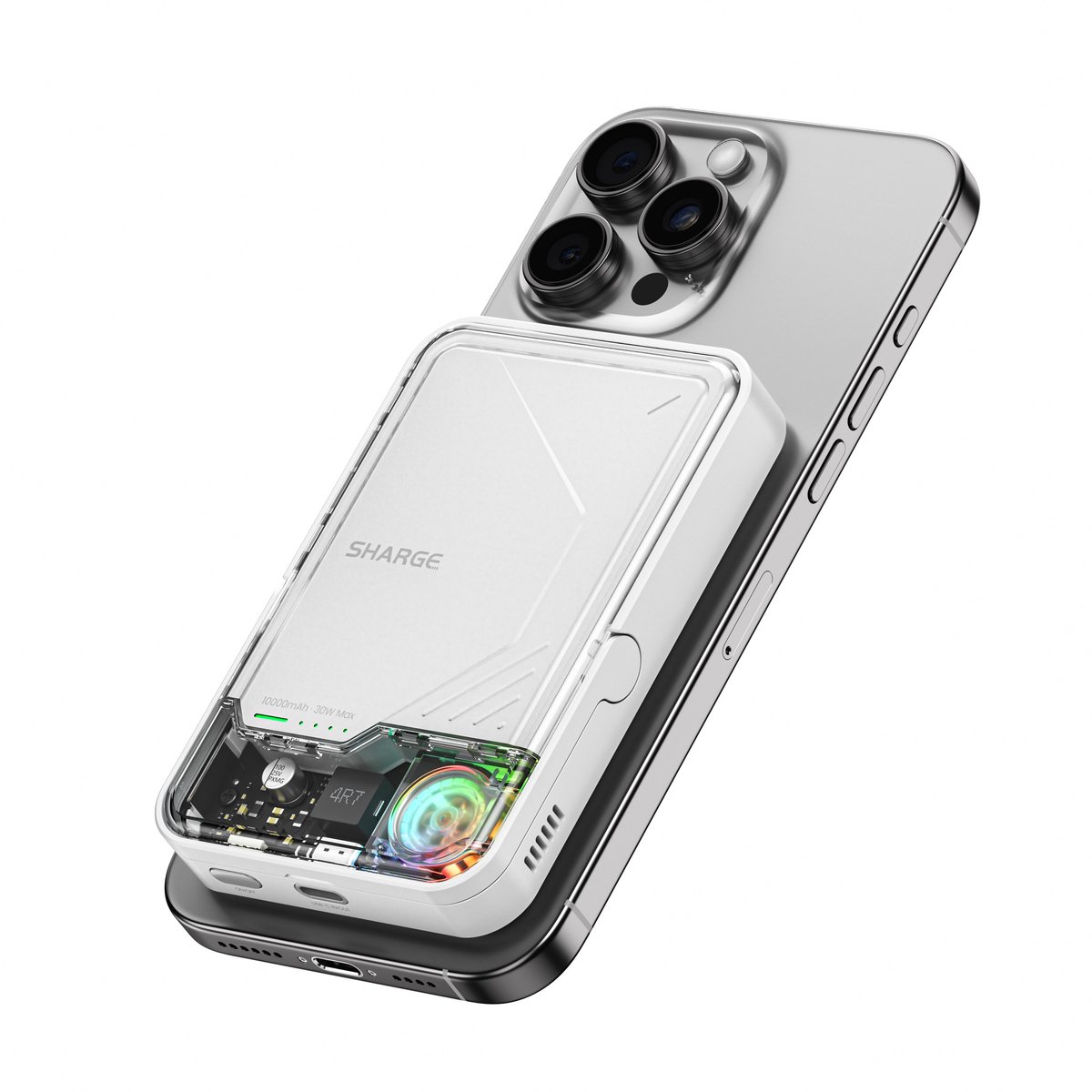 SHARGE ICEMAG 2 Powerbank Qi2 10000mAh- 30W - MagSafe - afbeelding 2