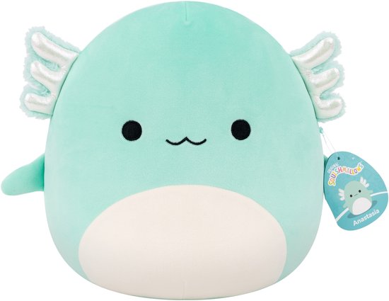 Squishmallows - Medium Plush 30cm Anastasia - Teal Axolotl W/Silver Gills