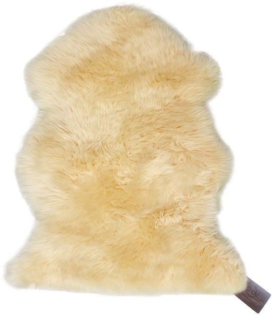 WOOOL® Peau de Mouton Médicamentée - Laine Longue - 100% Anti-Escarres et Escarres M (100x55cm) Sûr, Doux & Confortable - Tapis - ECO+