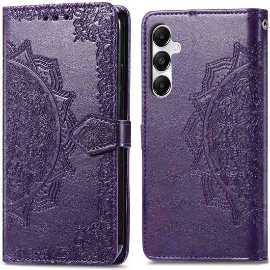 imoshion Hoesje - Geschikt voor Samsung Galaxy A35 - Mandala Bookcase - Paars