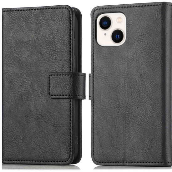 Coque iPhone 14 iMoshion Luxe Booktype - Zwart