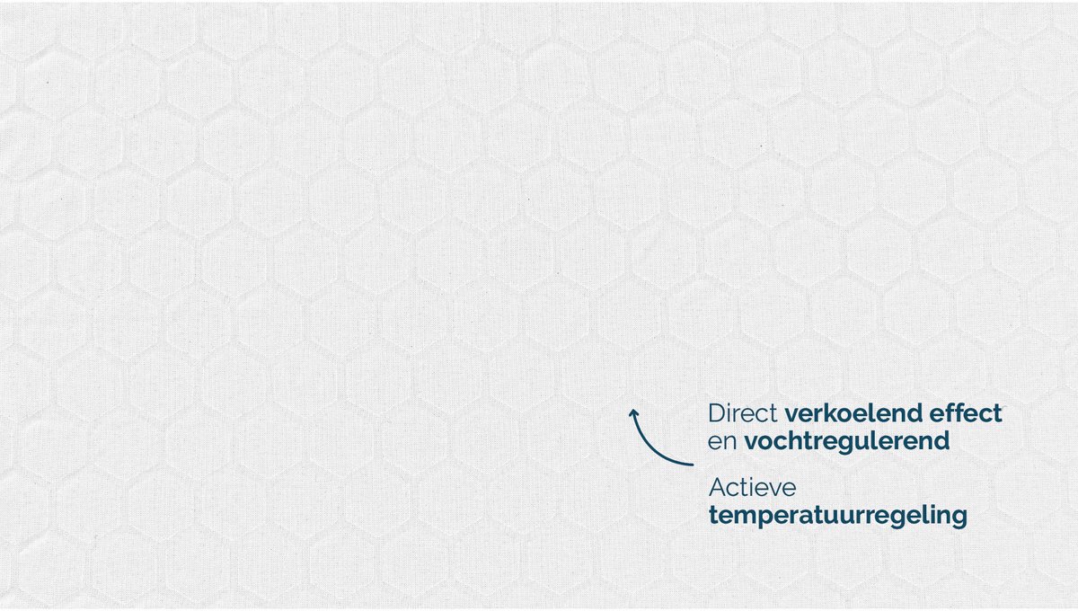 B Bright Hoeslaken Extra Verkoelend - 180 x 200/210 cm - wit