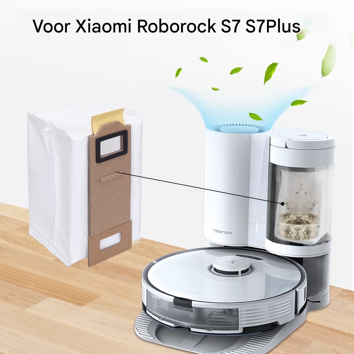 Crrynuo Stofzuigerzakken - Stofzuigerzak voor Xiaomi Roborock S7 S7 Plus S7 Max T7s T7s Plus - stofzakken stofzuiger zak