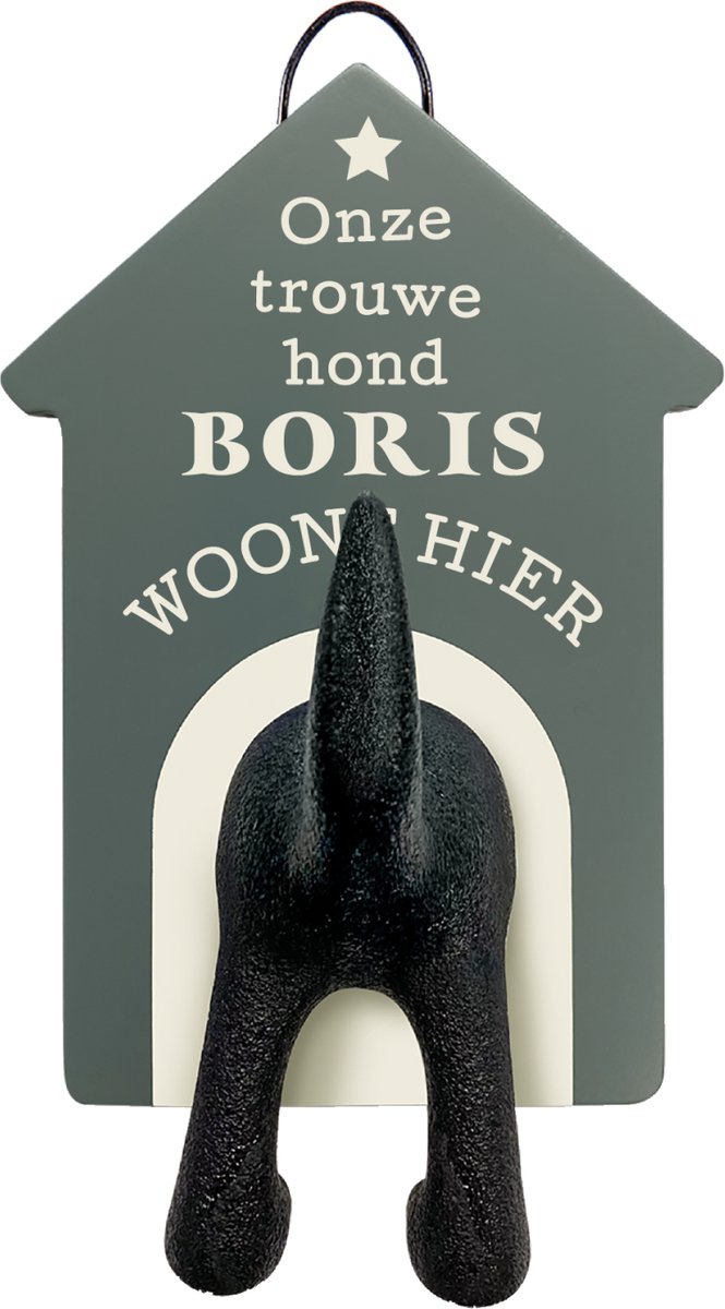 Riemen kapstok honden onze trouwe hond Boris woont hier
