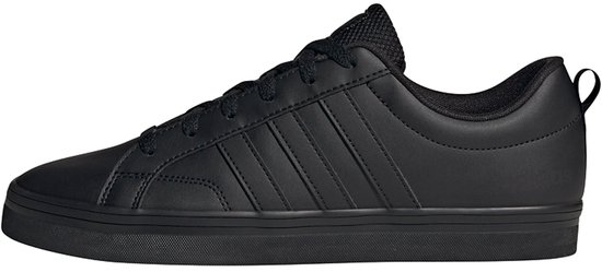 Zwarte Adidas VS Pace 2.0 sneakers met vetersluiting en drie strepen op de zijkant.