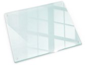 Tulup Spatscherm Keuken - Glasplaat Keuken - 60 cm x 52 cm - Transparante Achterwand Glasplaat Keuken - Rechthoekig Spatscherm Keuken - Spatwand Keuken - Makkelijk Schoon Te Maken - Fornuis Achterwand Glas - Modern En Strak Design