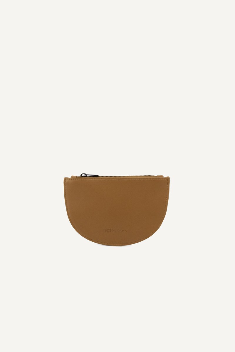 Monk and Anna - Mondo half moon Portemonnee Dames • peanut