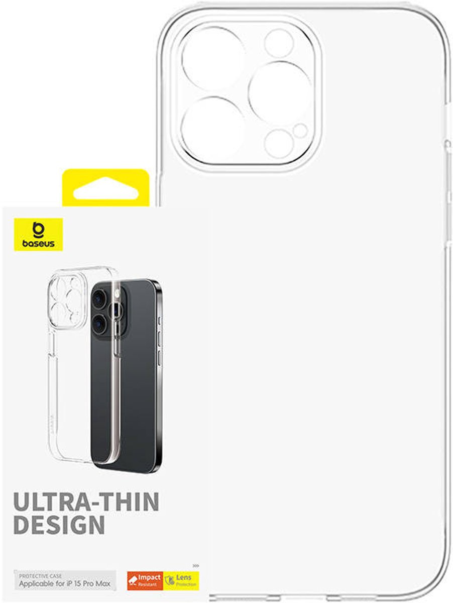 Baseus Hoesje Voor Iphone 15 Pro Max Os-Lucent Serie Met Transparante Hoes