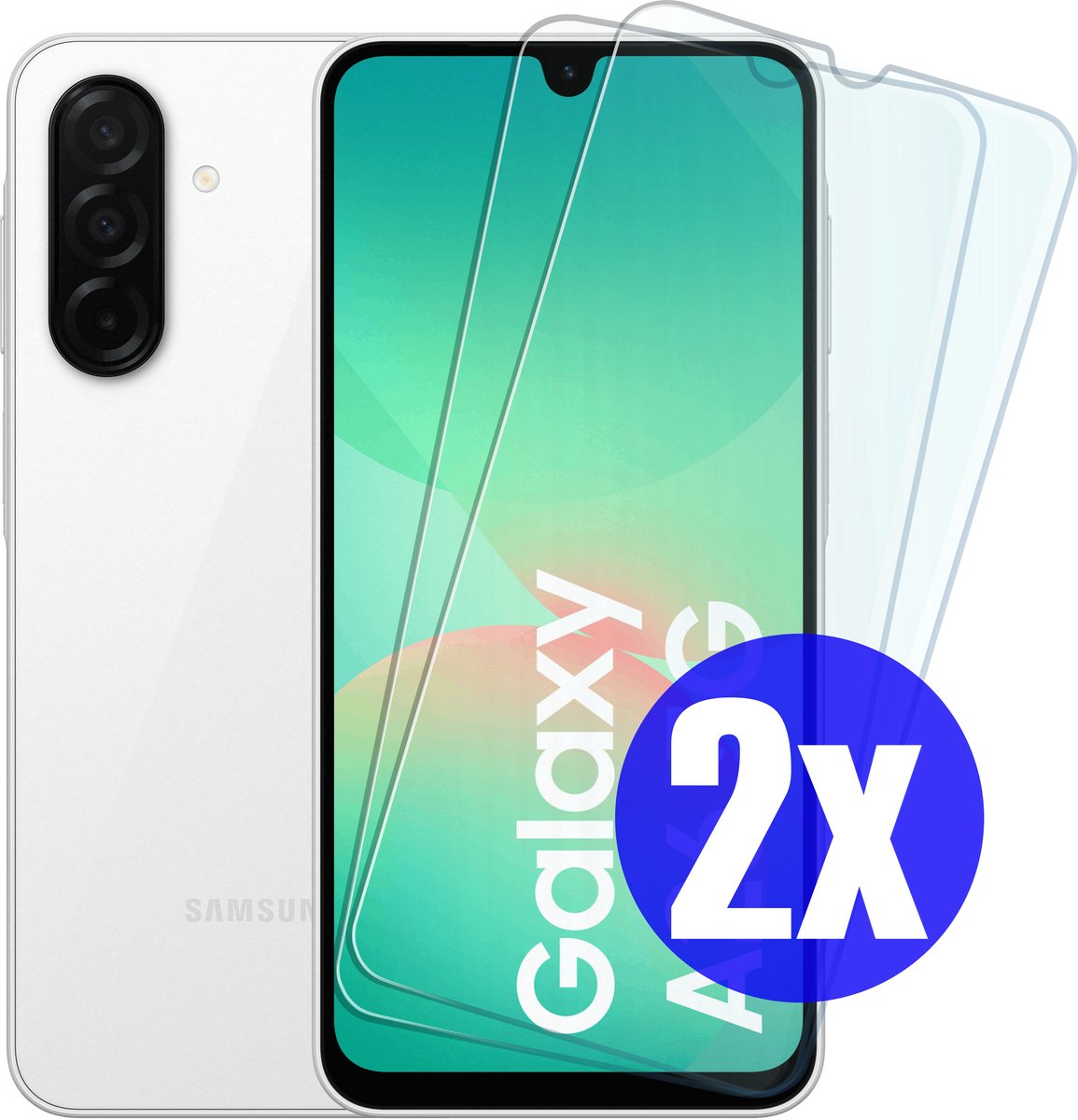 Screenprotector geschikt voor Samsung A26 - Gehard Glas - Tempered Glass Armor Screen Cover - 2 Stuks