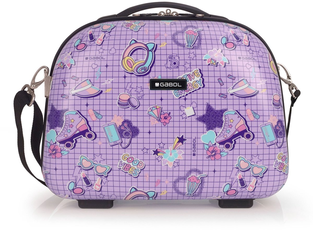 Gabol Funny Beautycase 35 cm - 14 L - Ritssluiting - lila