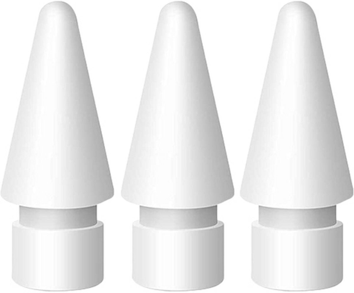 Maleys Apple Pencil Vervangende Puntenset | 5 Stuks | Geschikt voor iPad Pro, Air & Mini | Compatibel met Apple Pencil Generatie 1 & 2 | Wit | Stylus Tip Accessoire
