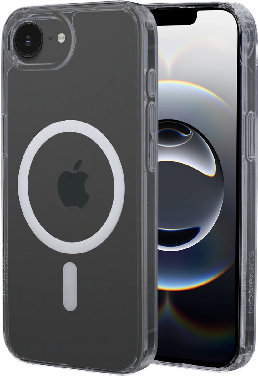 Mobiparts hoesje geschikt voor Apple iPhone 16e Apple iPhone 17e - Hardcover - MagSafe - Transparant