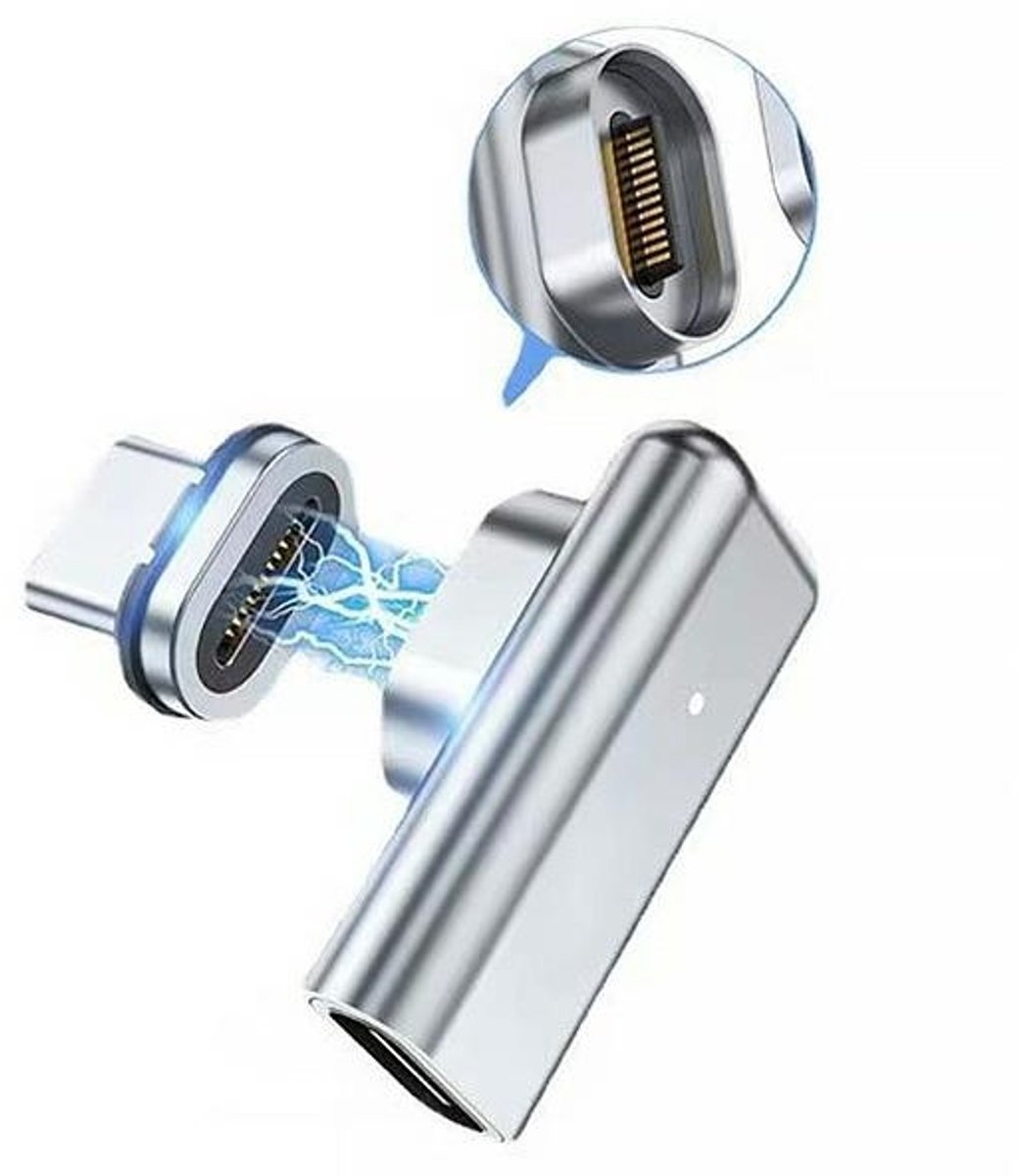 Beline Magnetische Adapter Usb-C 100W Zilver/Zilver Dac Blnam01