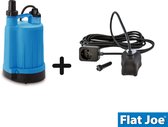 Flat Joe ® easy - vlakzuigende dompelpomp - 4200 l/h - incl Crab vlotter Sensor 10 mtr - wateroverlast - kelderpomp - vlakzuiger - dweilpomp