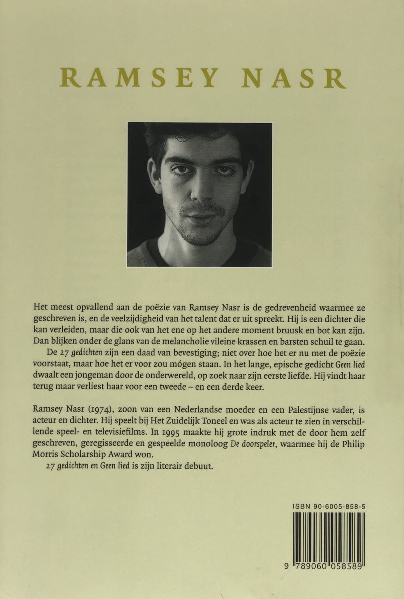 Zevenentwintig Gedichten En Geen Lied - back cover