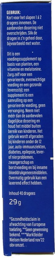Valdispert Nacht Sterk - Passiebloem voor een goede nachtrust* - 40 tabletten