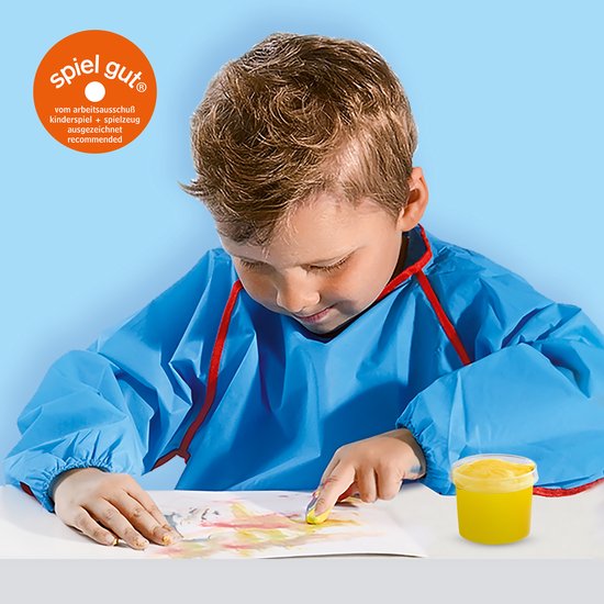 SES - Vingerverf 6 kleuren - mengbaar - makkelijk uitwasbaar