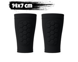 Ingebouwde scheenbeschermer - Scheenbeschermers voetbal - Scheenlappen voetbal - Voetbal - Scheenbeschermers - Zwart