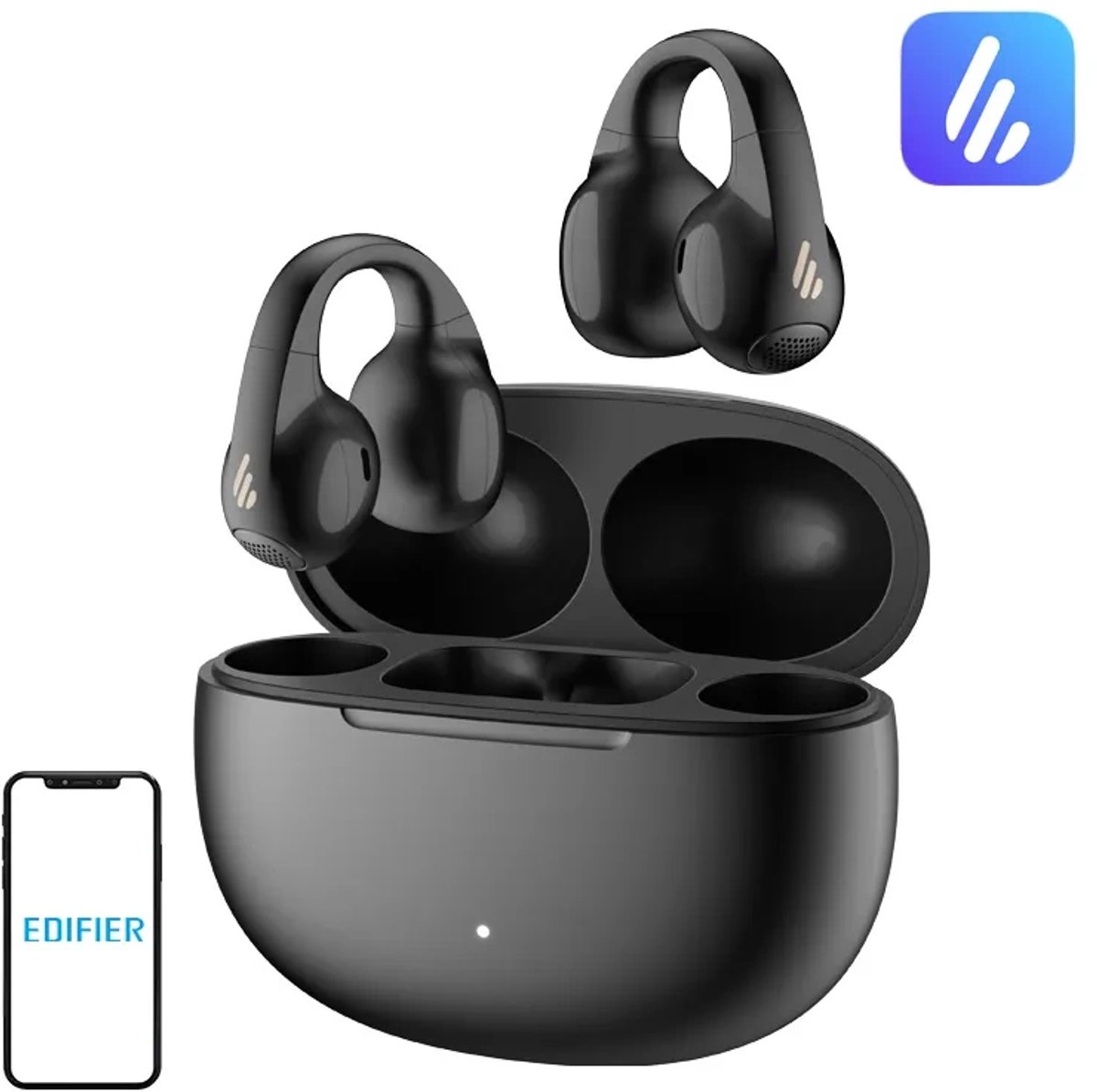 Edifier Draadloze Open Ear Hoofdtelefoon Voor Android Hoge Geluidshelderheid