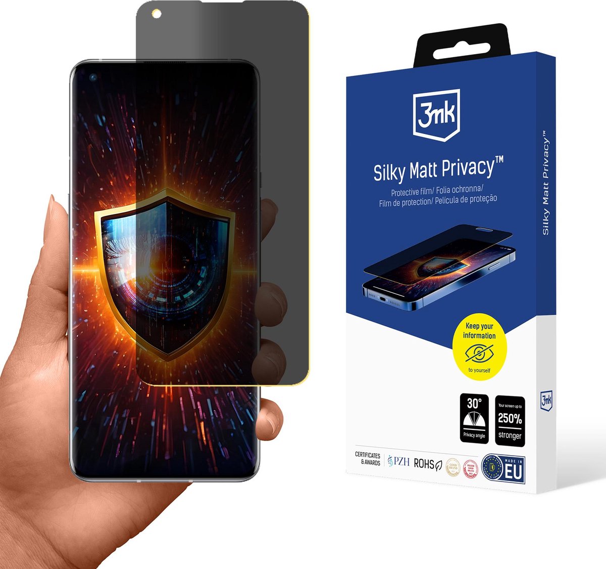 3Mk Gehard Glas Oneplus 9 Pro Film Privacybescherming Scherm Mat