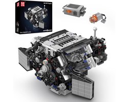 Mould King 10230 AB W12 Speed engine bouwset | Formule 1 F1 Racing champions icons modelbouw | Classic creator speelgoed ideas voor expert volwassenen & kinderen | Accu motor niet geschikt voor Lego technic | Bouwdoos met 838 bouwstenen