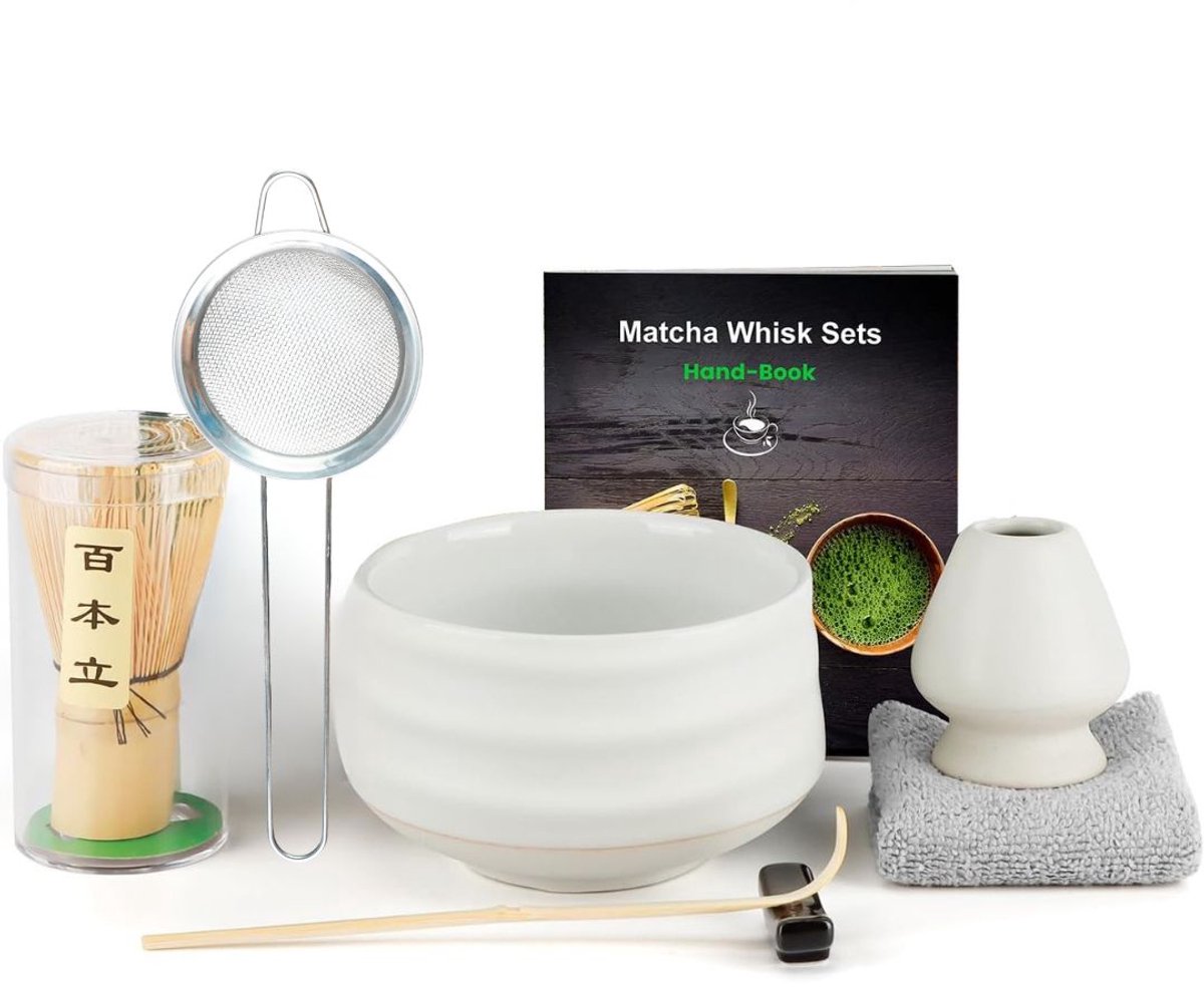 ASsentials® Matcha Statersset- Bamboo Whisk - Kom