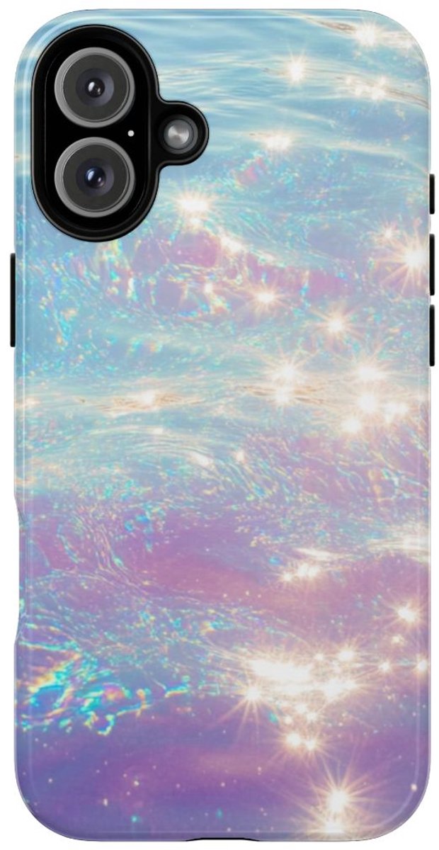 Iridescerend Waterglans Ontwerp – Telefoonhoesje Geschikt voor iPhone 16 Plus