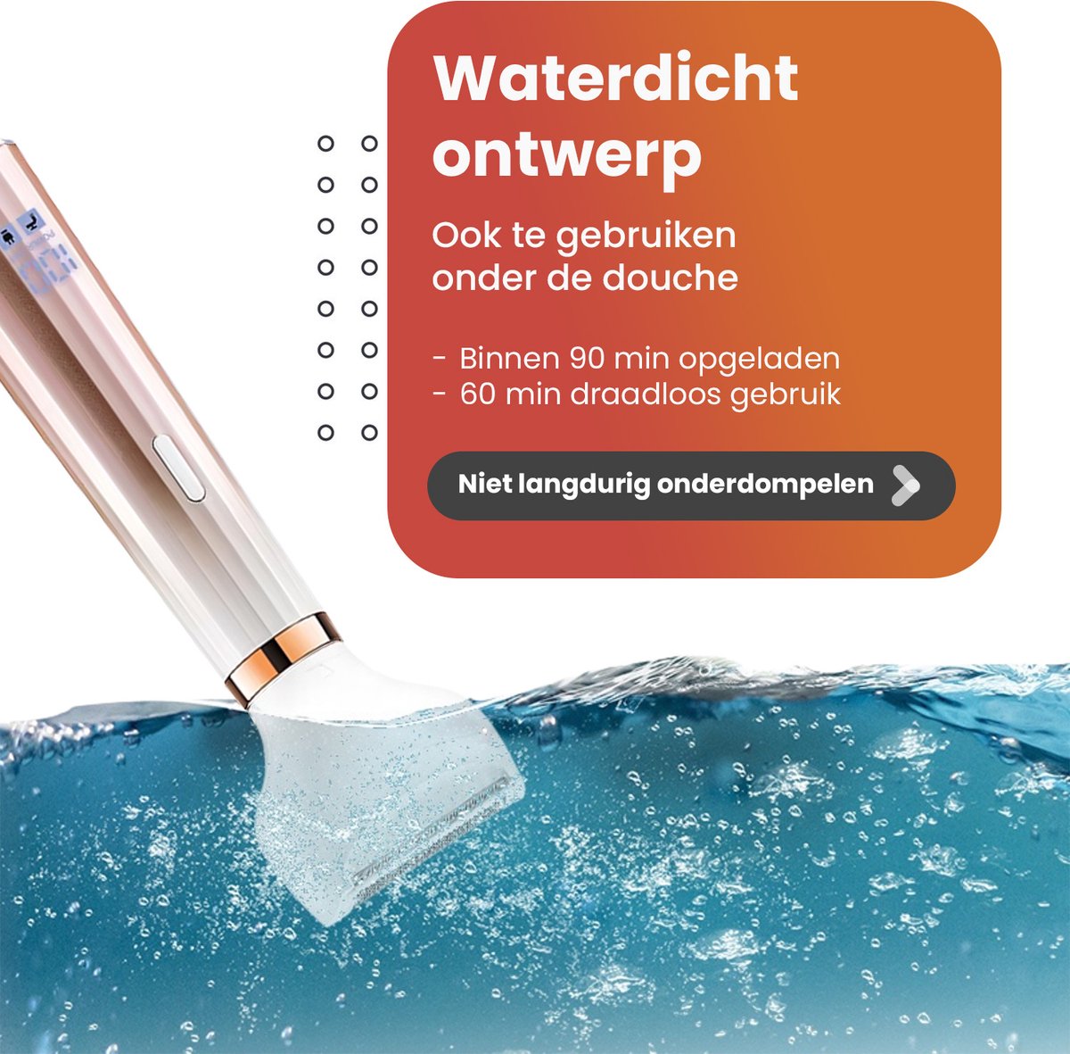 Smart-tech Ladyshave 4-in-1 Voor Vrouwen - Rose Goud thumbnail 3