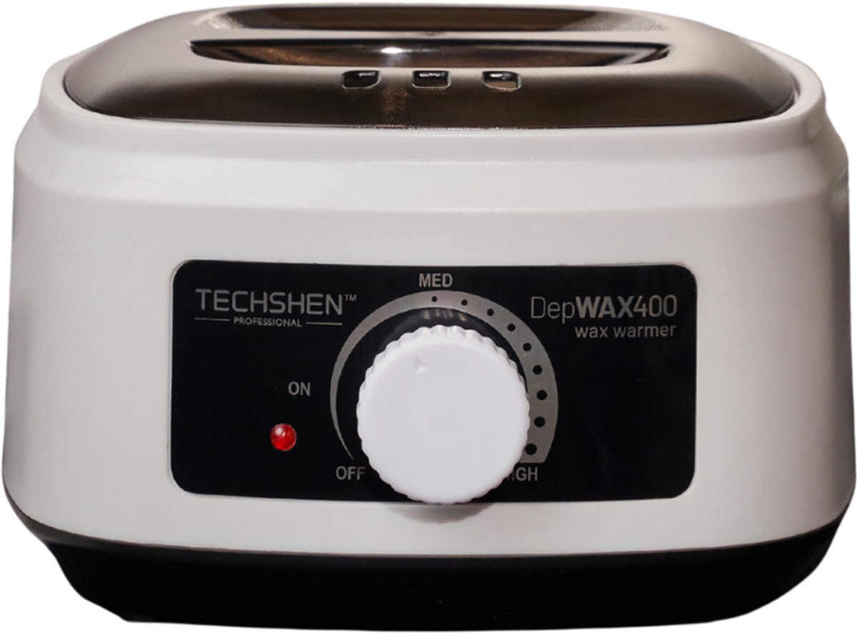 Techshen by Ricki Parodi – DepWax 400 Professionele Waxverwarmer – Wax Pot 400ml – Instelbare Temperatuur – Voor Hars, Film & Blokwax