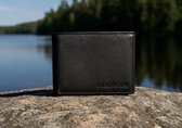 Lundholm RFID Leren heren portemonnee - Zwart - Leren Portefeuille Heren Leer - Mannen Cadeautjes - Cadeau voor Man Tip - Kopenhagen Serie Extra Black