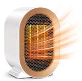 Vulpes Tech® Radiateur Electrique Pro - Radiateur Soufflant - Radiant Electrique - 2 Positions - 1200W - Indication LED - Wit - Incl. chiffon de nettoyage