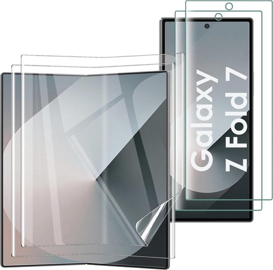 Samsung Galaxy Z Fold 7 - Lot de 2 Film Plastiques de protection d'écran - film d'écran transparent