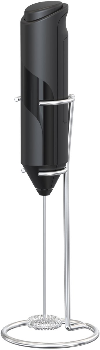 Draagbare elektrische melkopschuimer - Melkopschuimer - melkopschuimer elektrisch - melkopschuimer electrisch - Zeer efficiënte beslagmixer - Zwart