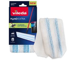 Remplacement du balai plat Vileda H2Pro - 1 par paquet - Convient au système de balai plat Vileda H2Pro - Pour sols durs