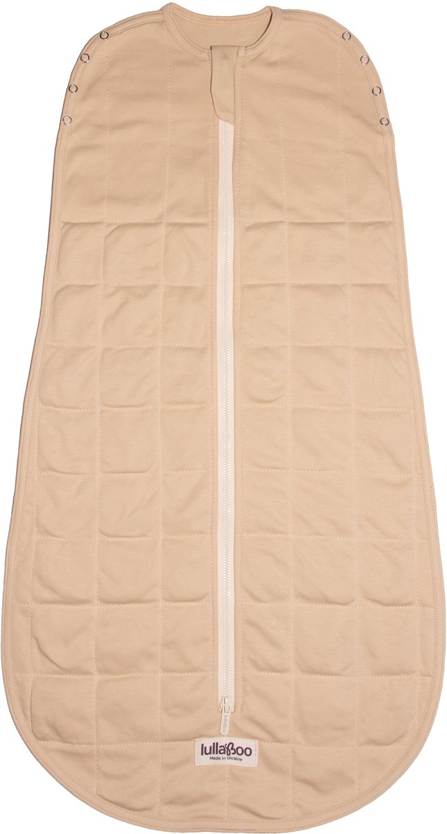 Baby Verzwaarde Slaapzak 3-12 mnd (maat S+) - met knopen - Beige - TOG 1.2 (Baby Weighted Sleeping Bag Lullaboo)