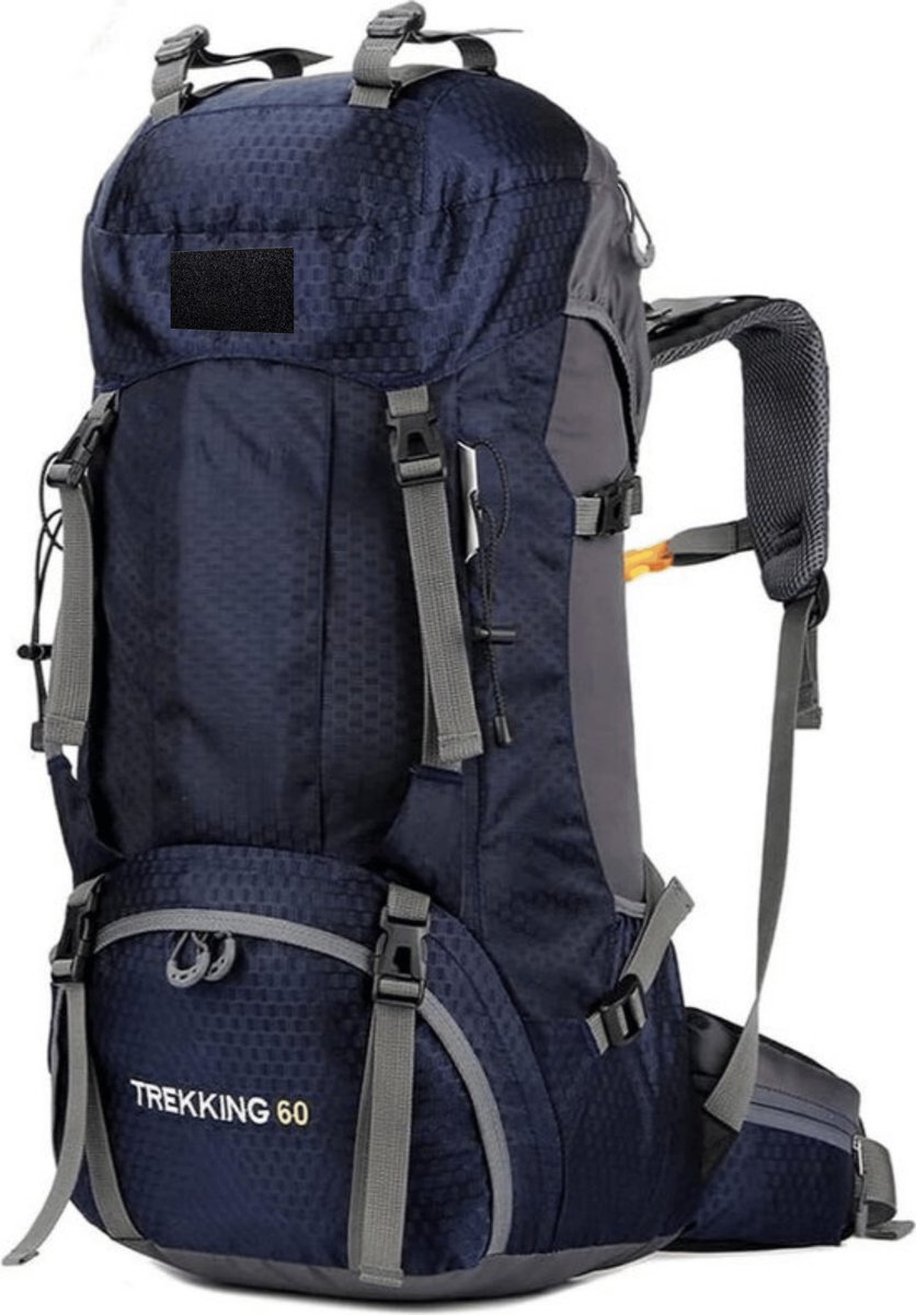 RAMBUX® - Backpack - Adventure - Donker Blauw - Wandelrugzak - Trekking Rugzak - Heupriem - Lichtgewicht - 60 Liter