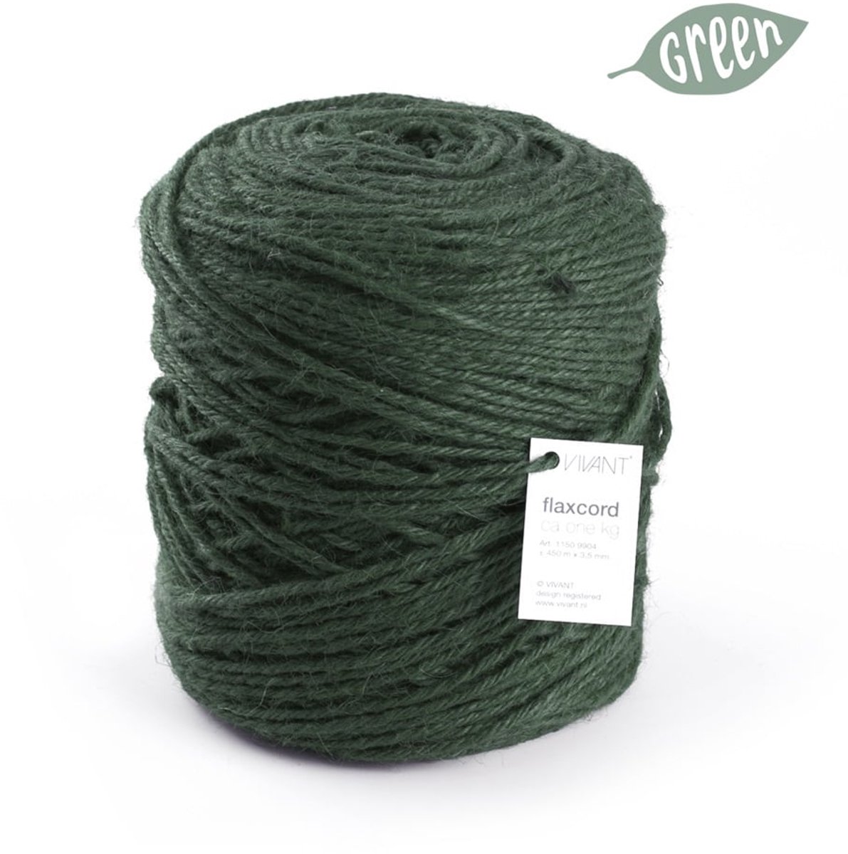 Dik jute touw donker groen – 450 m – Jute