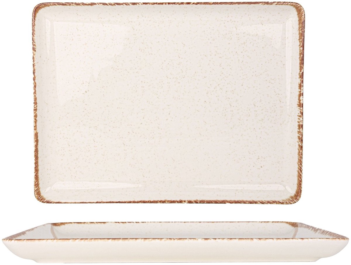 Rinart Serveerschaal - Brunilda - Porselein - 30x22 cm - set van 2
