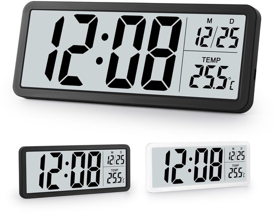 Flip Clock Retro Digitale Wandklok Op Batterijen Werkende