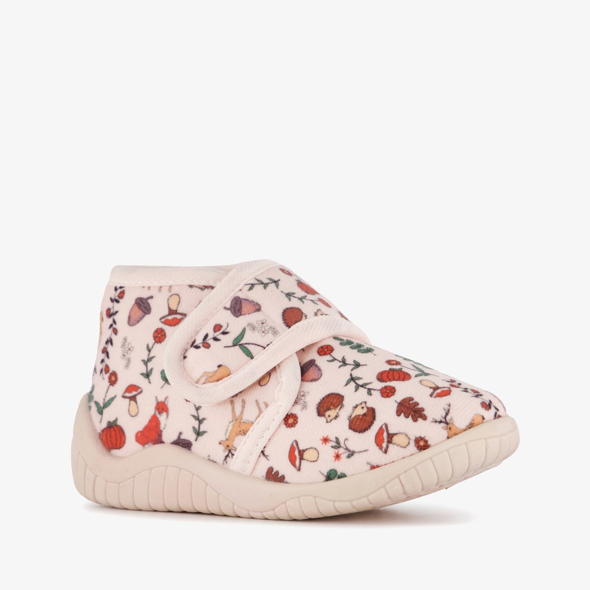 Thu!s kinder pantoffels met herfstprint beige - Maat 25 - Sloffen