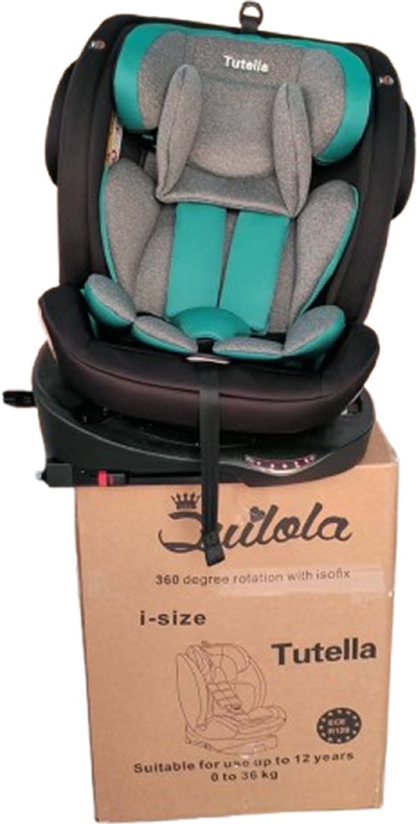 i-Size 360° Autostoel - 0 tot 36 kg - R129 goedgekeurd - Draaibaar - Verstelbaar - Isofix - Autostoel Isofix Groep 0+1+2+3 draaibaar vanaf de geboorte tot 12 jaar MUNT — afbeelding 5
