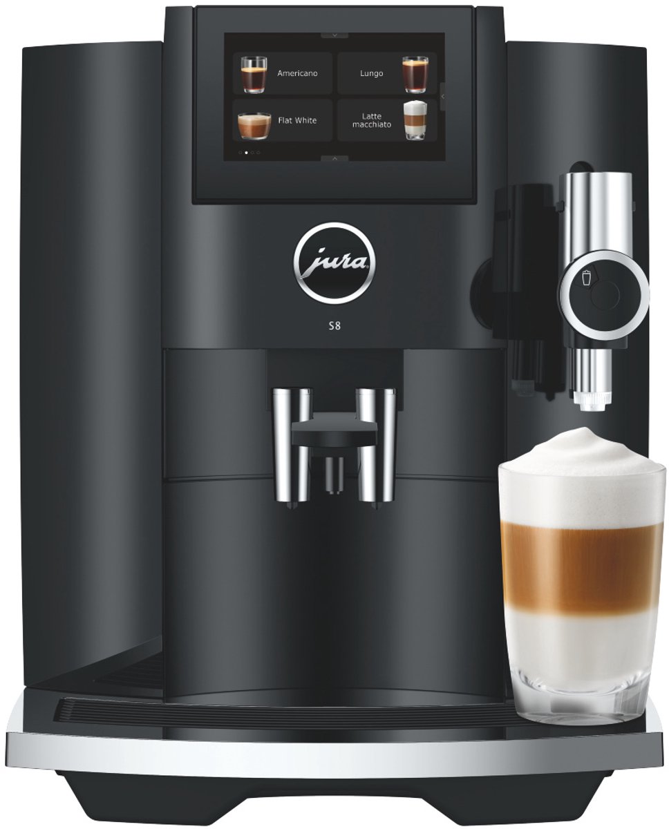 Bol.com JURA - S8 Piano Black (EB) - Volautomatische espressomachine aanbieding