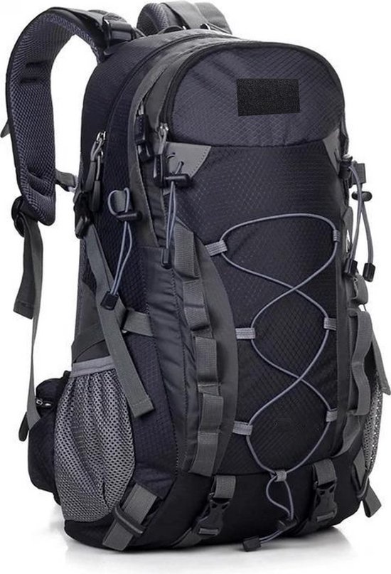 Foto: Rambux backpack outdoor zwart wandelrugzak trekking rugzak heupriem verkoelende rug padding 40 liter