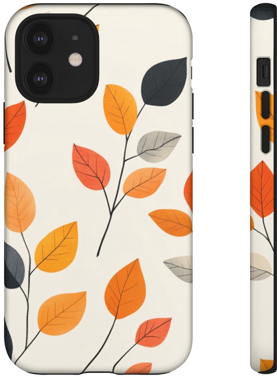 Herfstbladeren Patroon – Telefoonhoesje Geschikt voor iPhone 12