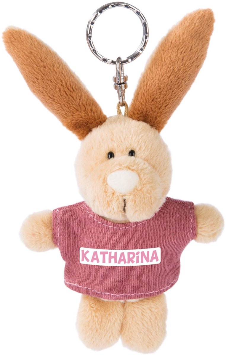 NICI 44630 Sleutelhanger Konijn met T-shirt Katharina 10cm