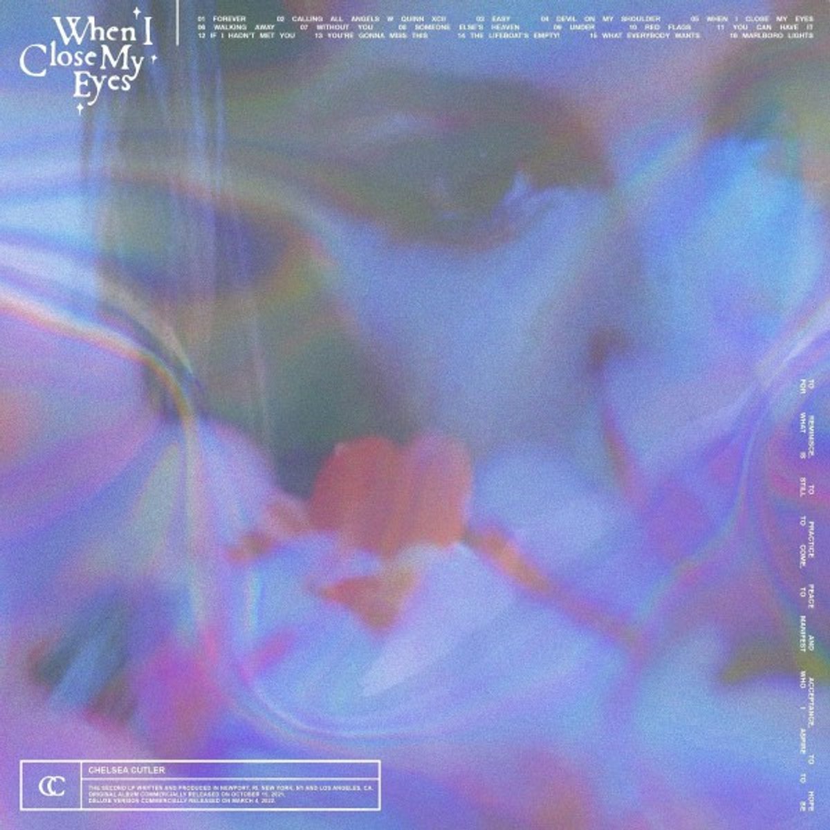 Chelsea Cutler - When I Close My Eyes (LP)
