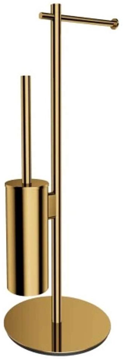 OMNIRES Modern Project - Toiletpapier- en toiletborstelgarnituur, goud MP60810GL