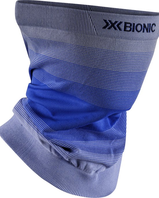 Tour de cou X-Bionic Invent Fx - Thermorégulation et gestion de l'humidité avancées pour les sports d'hiver - Technologie 3D Bionic Sphere pour un confort optimal - Blauw/gris clair/blanc optique, L/XL