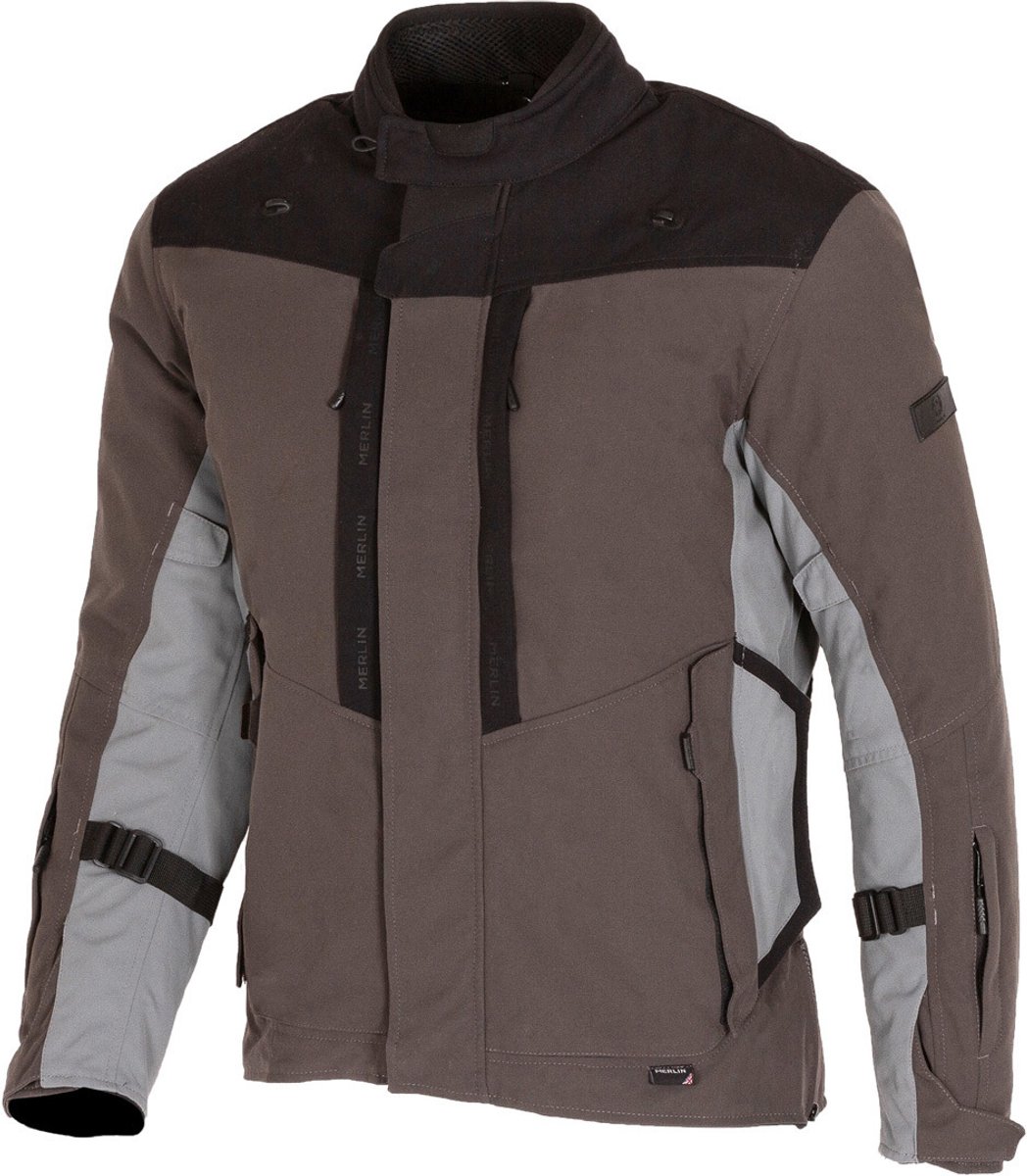 Merlin Borderlands D3O Grijs Textiele Motorjas - Jas